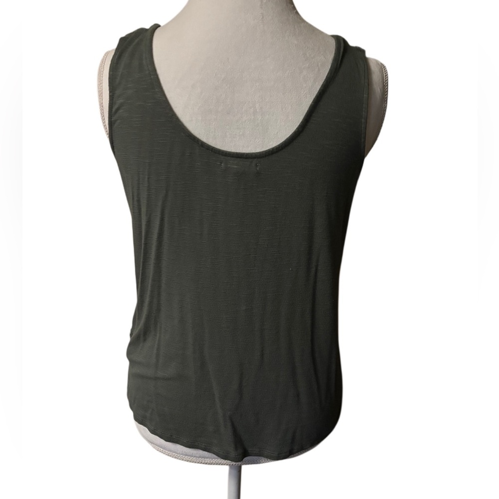 Maurice’s Olive Green Crochet Sleeveless Top Size L - Picture 5 of 8